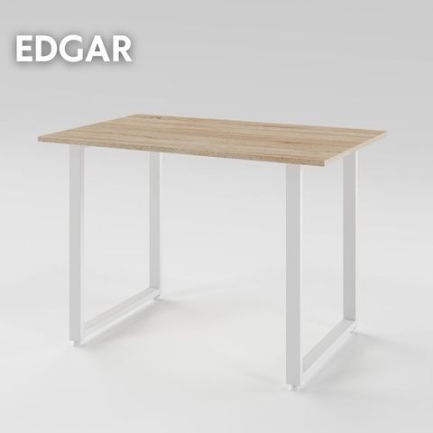 Трапезна маса EDGAR 1100 Дъб сонома/Бял
