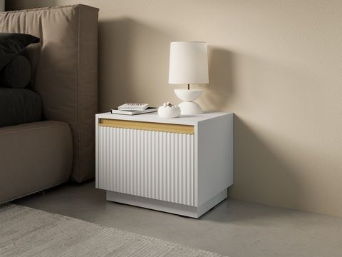 Нощни шкафчета Royal S54 1S Бял &ndash; Нощни шкафчета, артикул PFH-091297 | Altek Mebel