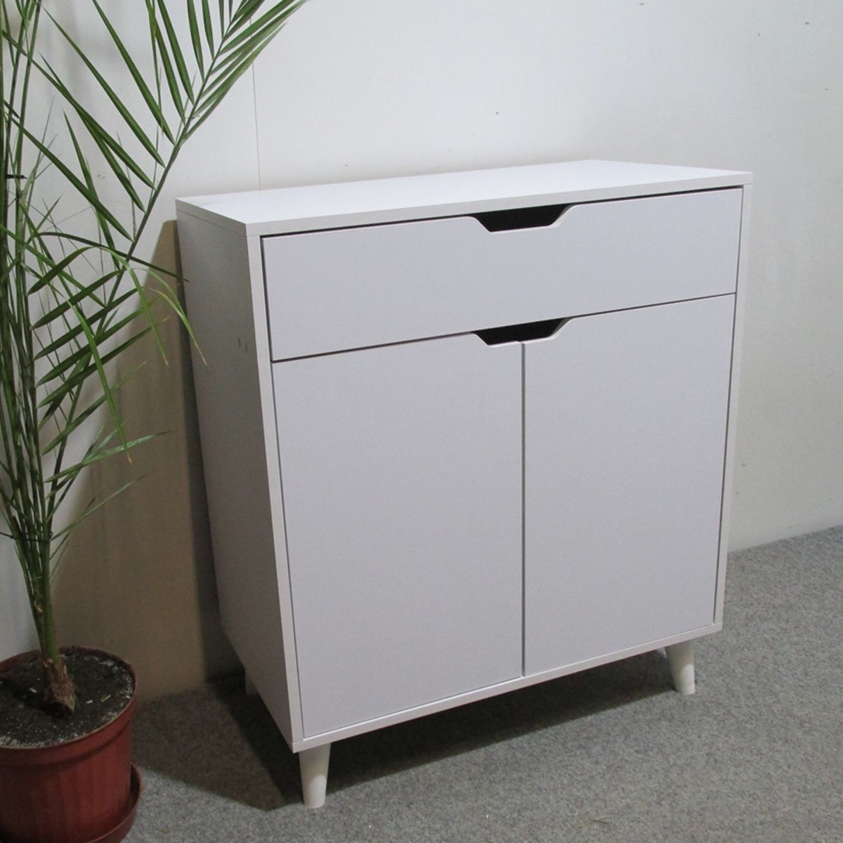 Комод Борн 750 Дуб Артизан (ножки белый) &ndash; Комоды, артикул MZN-031040 | Altek Mebel