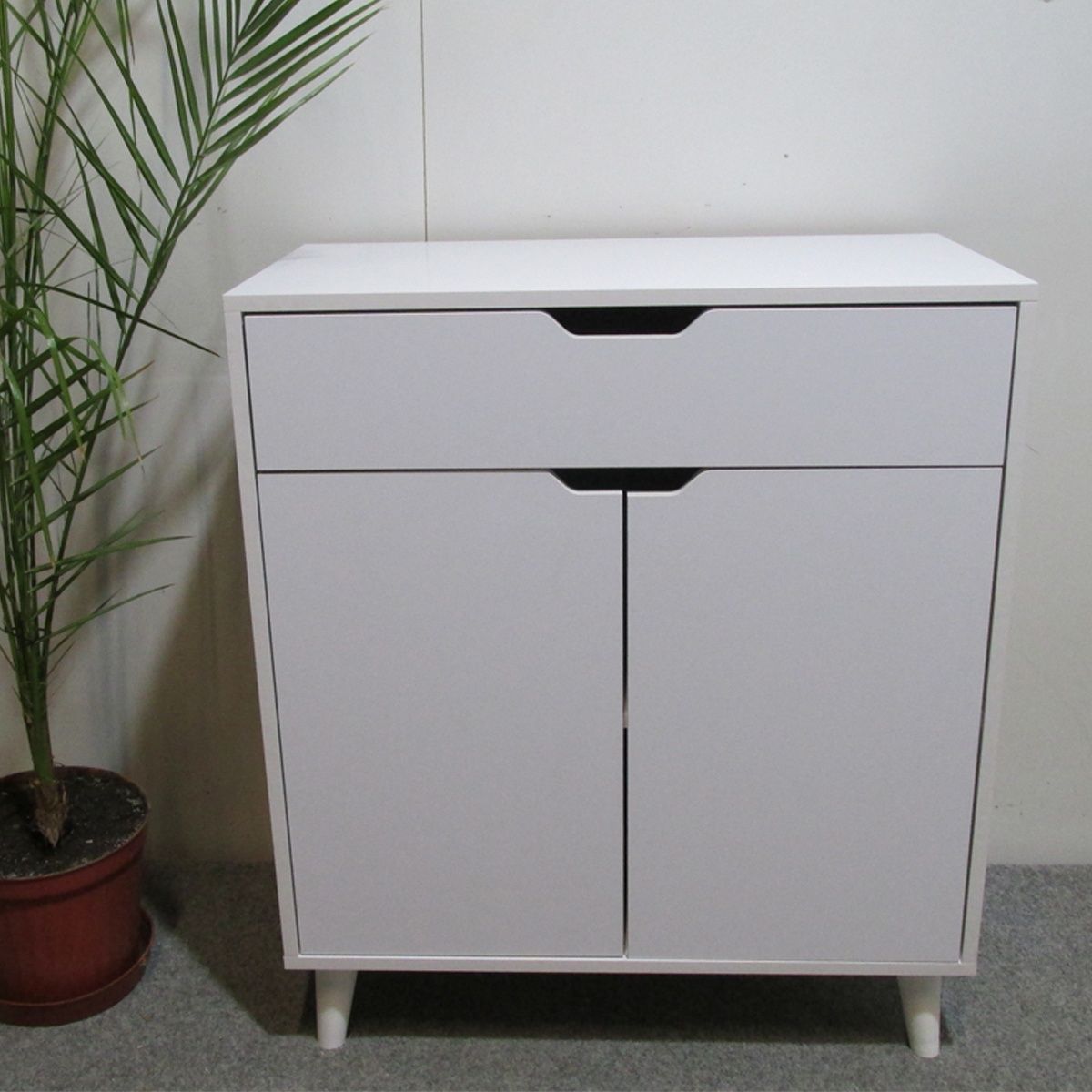 Комод Борн 750 Дуб Артизан (ножки белый) &ndash; Комоды, артикул MZN-031040 | Altek Mebel