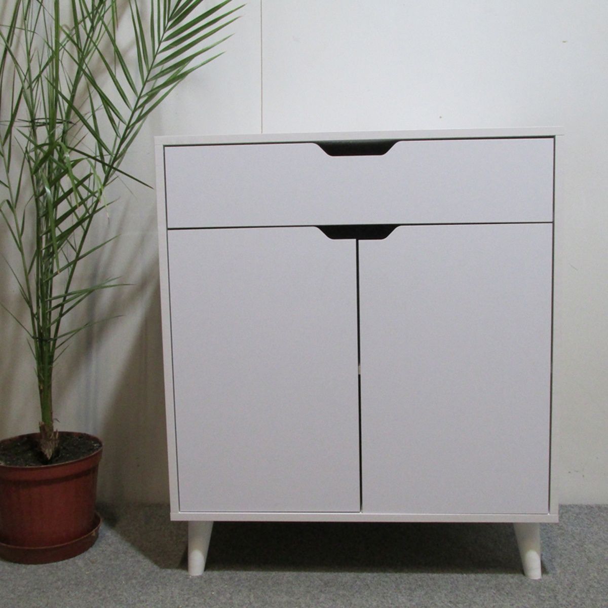 Комод Борн 750 Дуб Артизан (ножки белый) &ndash; Комоды, артикул MZN-031040 | Altek Mebel