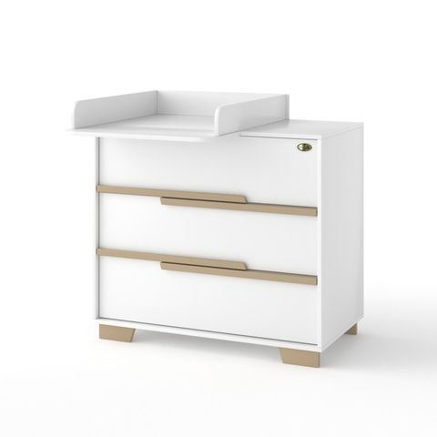 Комод пеленатор Loft Белый/Мокко 900х510х900 &ndash; Комод пеленатор, артикул 03-20010 | Altek Mebel