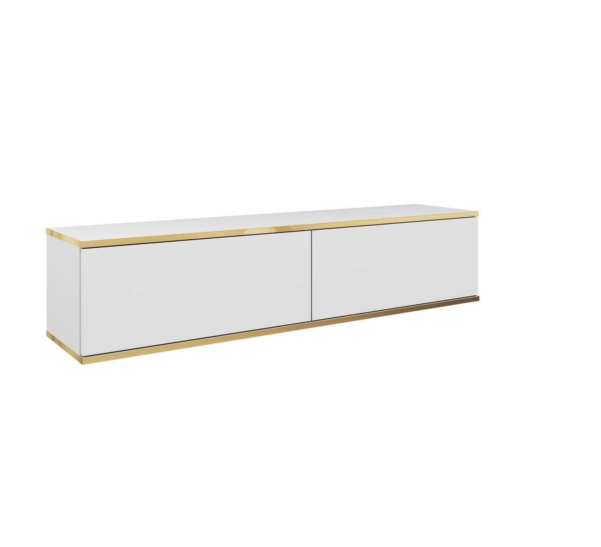 Стенен ТВ шкаф Oro RTV135 2D Бял &ndash; Секции и ТВ шкафове, артикул PFH-091349 | Altek Mebel