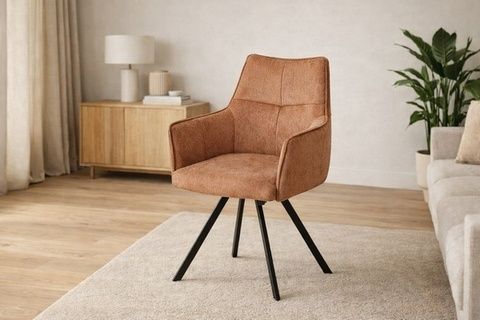 Трапезен стол К-363 кафяво/черно-4бр &ndash; Столове, артикул ERM016649 | Altek Mebel