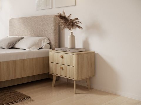 Нощни шкафчета Viki 2S/63 Дъб бариста &ndash; Нощни шкафчета, артикул PFH-091411 | Altek Mebel