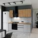 Готова кухня Fusion E-line ПДЧ2 220 Дъб крафт голд/Сив Камък снимка 1 | Altek Mebel