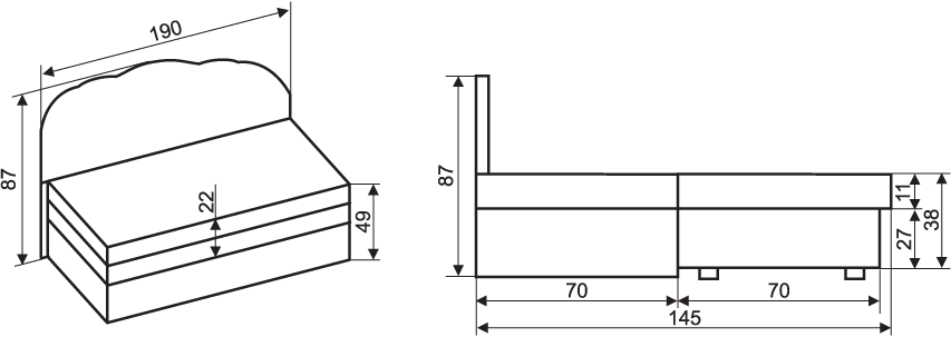 Диван Делта Тип Инджи 30014 Altek mebel