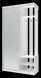 Портманто City One Door Бял 110x45x210 снимка 2 | Altek Mebel
