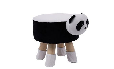 Табуретка KJP4401 PANDA (Панда) Черно-бяла &ndash; Детски столове, артикул 601329 | Altek Mebel