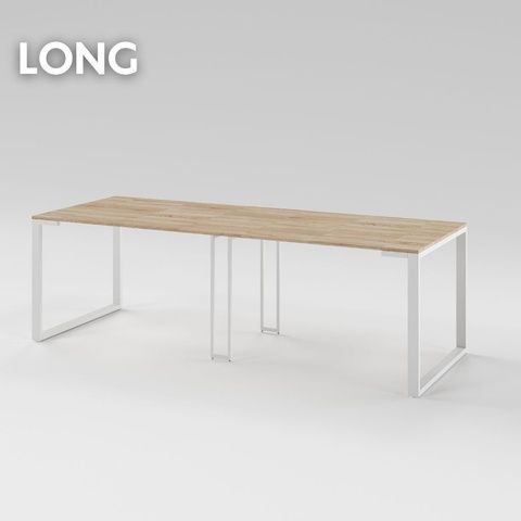 Разтегателна маса LONG 2400 Дъб сонома/Бял
