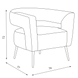 КРЕСЛО FRODI 1 - ЖЕЛТЫЙ V 30043 фото 7 Altek Mebel, Болгария