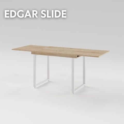 Разтегателна маса EDGAR slide 18 мм 1100 Дъб сонома/Бял