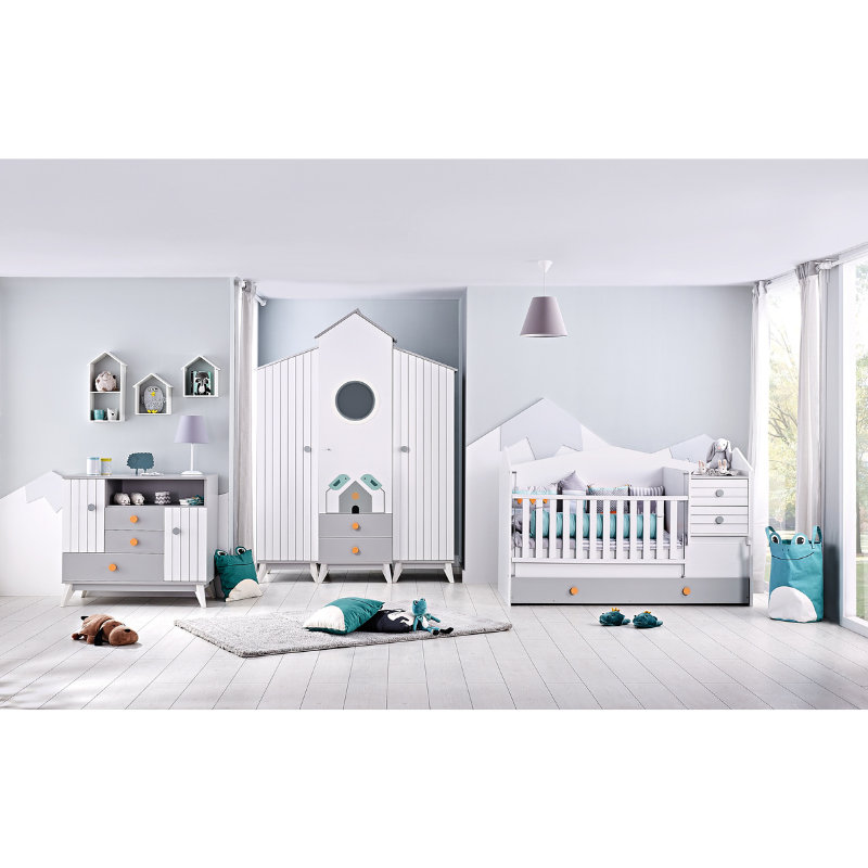 BIRD HOUSE ШКАФ ЛЕВЫЙ ОДНОДВЕРНЫЙ - 2239 &ndash; Шкафы для детской комнаты, артикул 3575237 | Altek Mebel