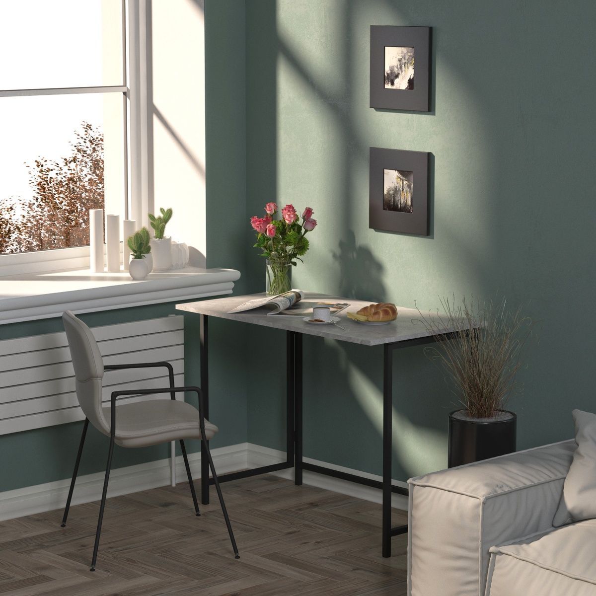 Сгъваемо бюро Spier Ателиe светъл
