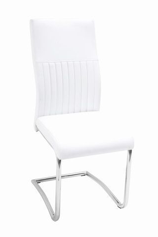 Трапезен стол К-265 бяло/хром &ndash; Столове, артикул ERM-16812 | Altek Mebel