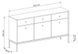 Скрин Mono MKSZ154 3D3S Бежов Пясъчен (Златни крачета) снимка 3 | Altek Mebel