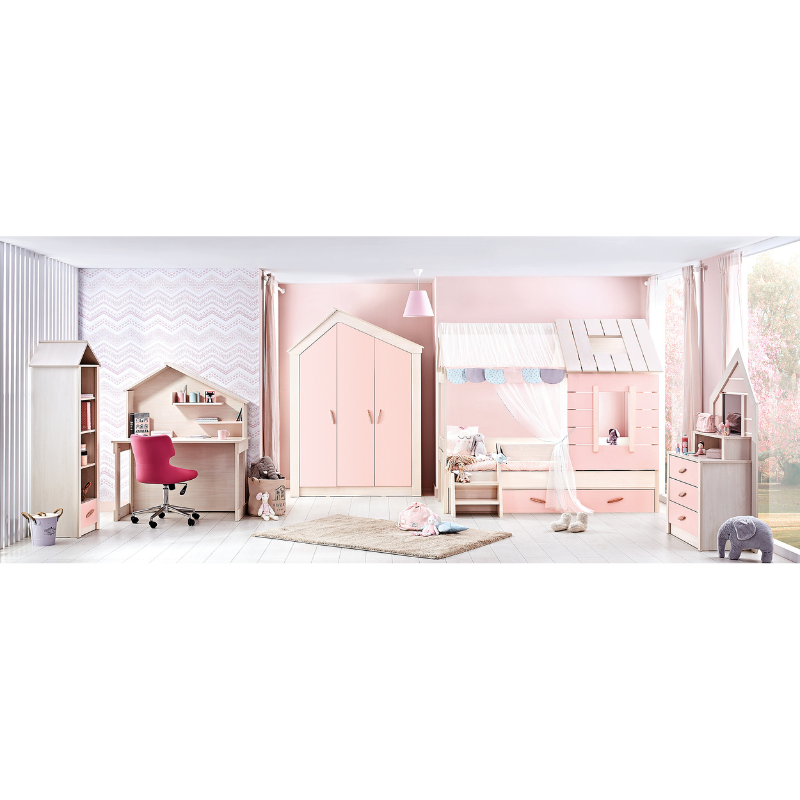 PINK HOUSE 2 ШКАФ ДВУХДВЕРНЫЙ - 2178 &ndash; Шкафы для детской комнаты, артикул 3575086 | Altek Mebel