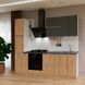 Готова кухня Vector E-line ПДЧ 240 Дъб крафт голд/Графит снимка 1 | Altek Mebel
