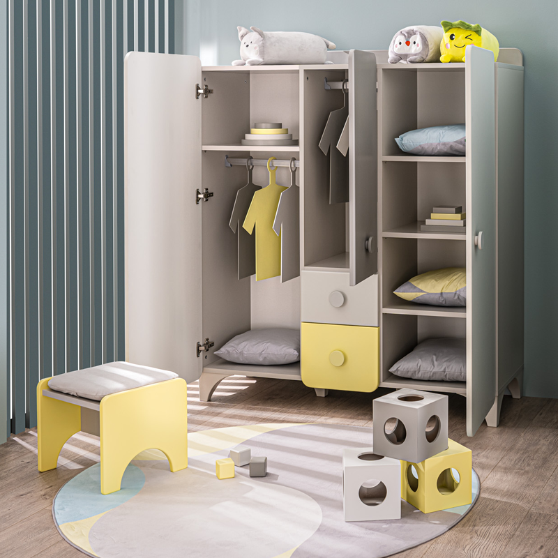 MINIA 3 ШКАФ ТРЕХДВЕРНЫЙ - 466211 &ndash; Шкафы для детской комнаты, артикул 3575266 | Altek Mebel