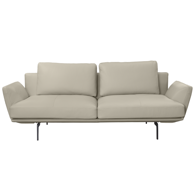 ДИВАН EСТ КОЖА GRAM LUX-3 БЕЖОВ &ndash; Дивани, артикул 3551216 | Altek Mebel