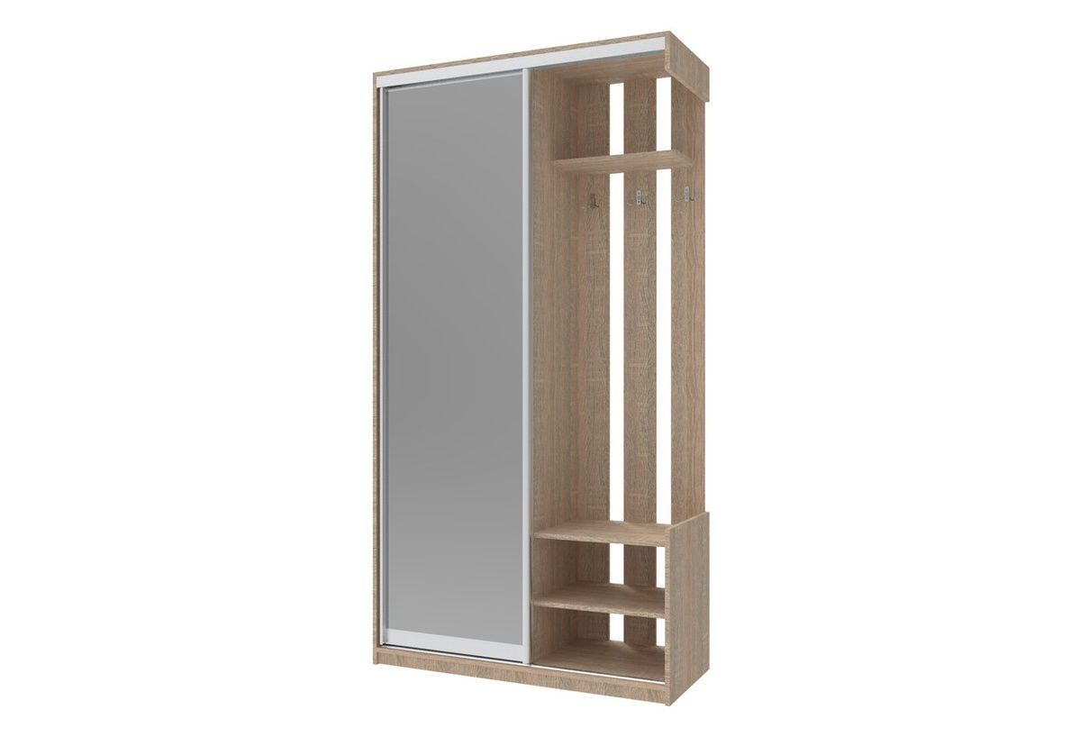 Портманто City One Door Дъб Сонома 110x45x210 &ndash; Комбинирани мебели за антре, артикул 04-44900083 | Altek Mebel