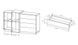 Скрин Cube 2D4S/160 Бял/Дъб крафт голд снимка 6 | Altek Mebel