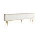 ТВ шкаф Oro RTV175 3D Бял (Златни крачета) снимка 3 | Altek Mebel