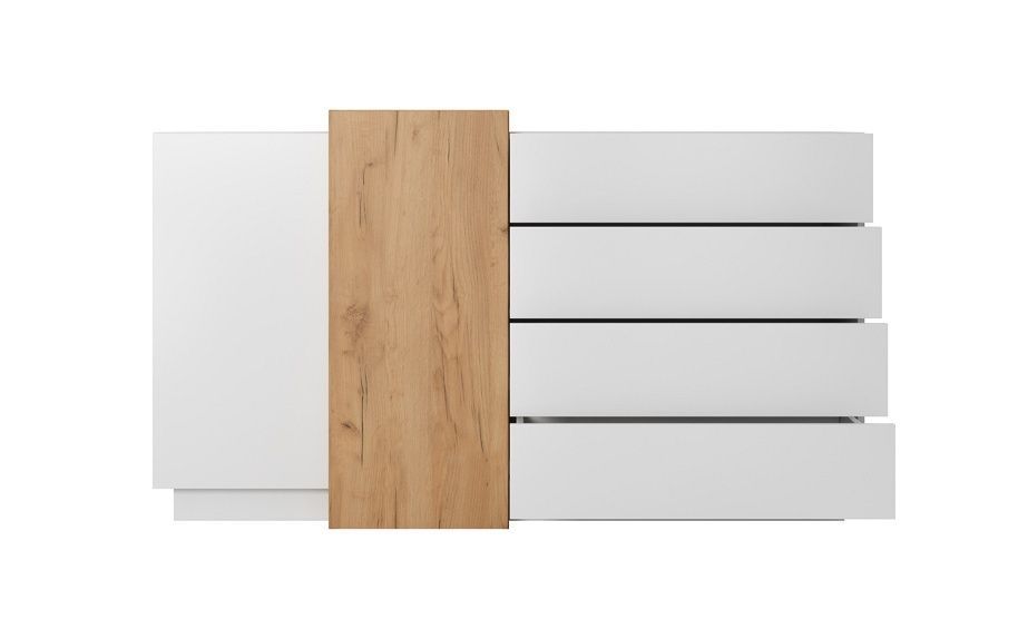 Скрин Cube 2D4S/160 Бял/Дъб крафт голд &ndash; Скринове, артикул PFH-091040 | Altek Mebel