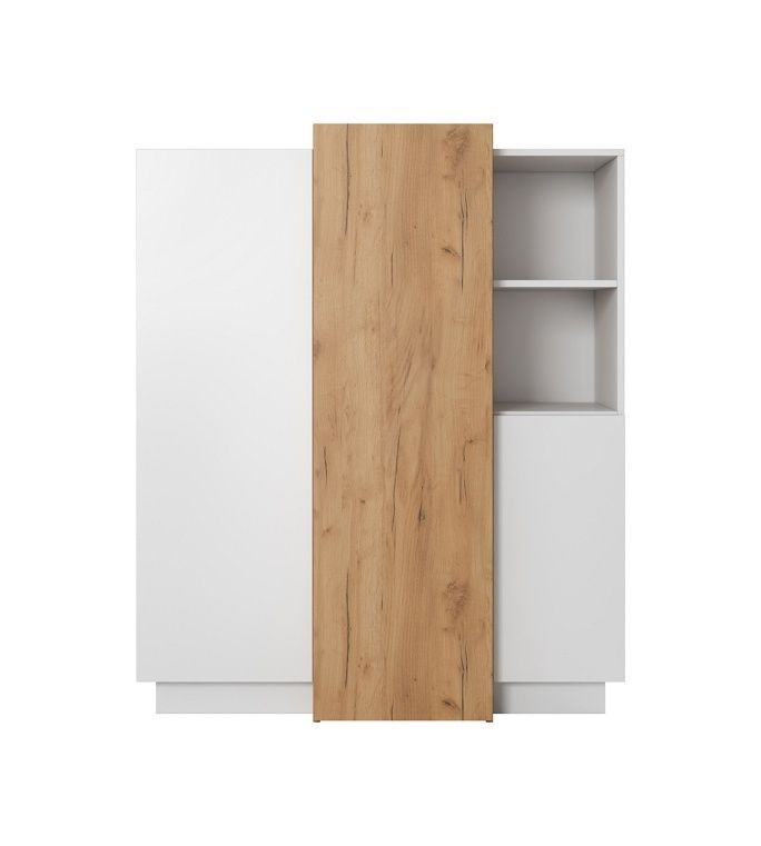 Скрин Cube 3D/110 Бял/Дъб крафт голд &ndash; Скринове, артикул PFH-091042 | Altek Mebel