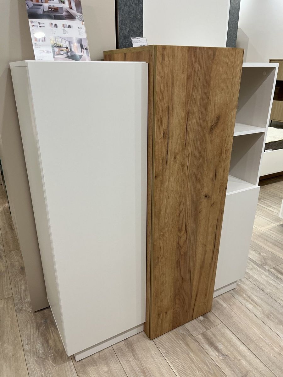 Скрин Cube 3D/110 Бял/Дъб крафт голд &ndash; Скринове, артикул PFH-091042 | Altek Mebel