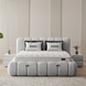 КРОВАТЬ RODOS 140X200 BUKLET 325326 (СВ.СЕРЫЙ 326) изображение 4 | Altek Mebel