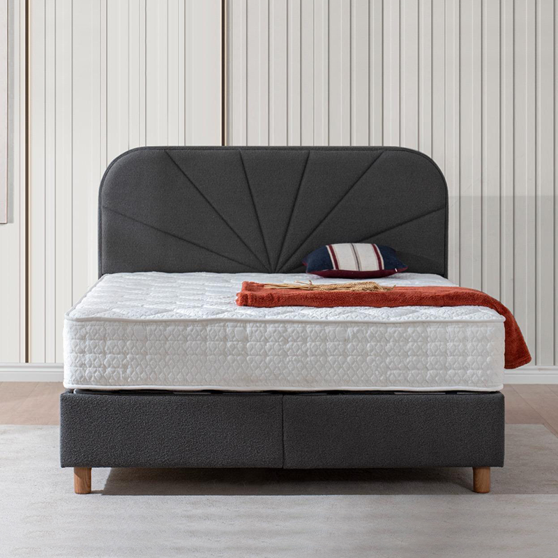 КРОВАТЬ DELUX PREMIUM 160X200 - АНТРАЦИТ &ndash; Кровати, артикул 3560047_1 | Altek Mebel