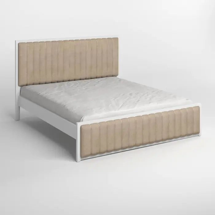 Двуспальная кровать Вена Айвори 160&times;190 см &ndash; Кровати, артикул MBG-50004-8 | Altek Mebel