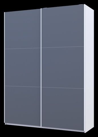 Гардероб с плъзгащи се врати G-Caiser Бял / Графит 2 ПДЧ / 3 части 160x60x240 &ndash; С плъзгащи врати, артикул 04-42005087 | Altek Mebel