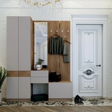 Портманто Сола кашмир 165х40х215  &ndash; Комбинирани мебели за антре, артикул DRS-011900 | Altek Mebel