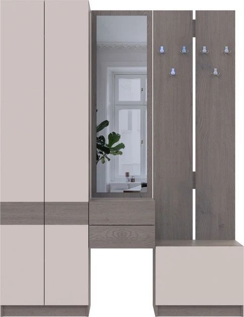 Портманто Сола кашмир 165х40х215  &ndash; Комбинирани мебели за антре, артикул DRS-011900 | Altek Mebel
