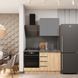 Готова кухня Prime E-line ПДЧ2 140 Дъб крафт голд/Графит снимка 1 | Altek Mebel
