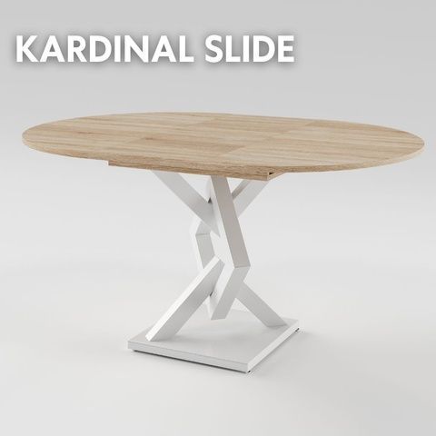 Разтегателна маса KARDINAL slide D900 Дъб сонома/Бял