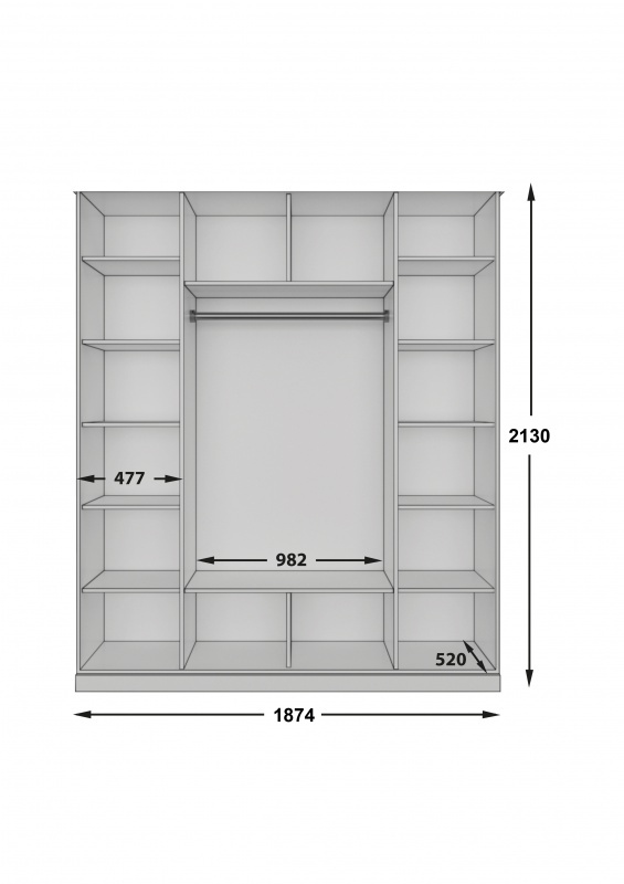 ШКАФ ВИРДЖИНИЯ, АЛТЕК ИНВЕСТ 1-100012 Altek mebel