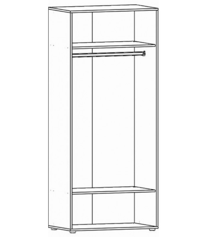 Гардероб ALEX 2D с ручками U4 и U2 80017 Altek mebel