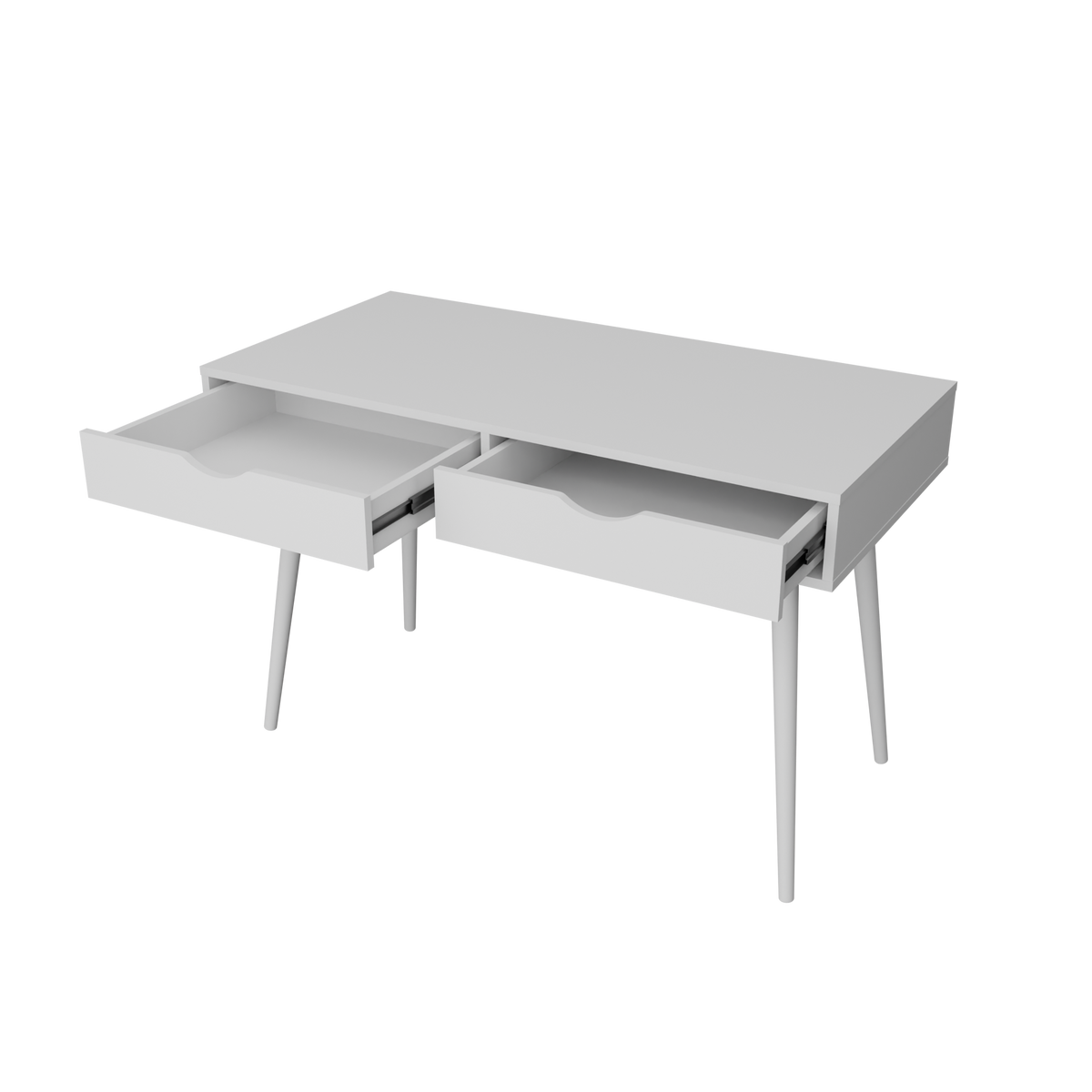 Рабочий стол Лад белый/белый 1-10051 Altek mebel