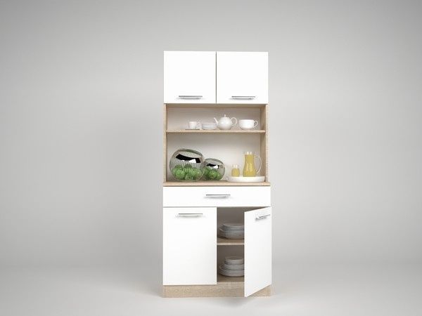 Буфет DAVIS дуб сонома/ белый &ndash; Кухонные шкафы и модули, артикул ERM016801 | Altek Mebel