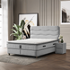 КРОВАТЬ WAVE 160X200 BABY FACE 25 (СВ.СЕРЫЙ 25) изображение 4 | Altek Mebel