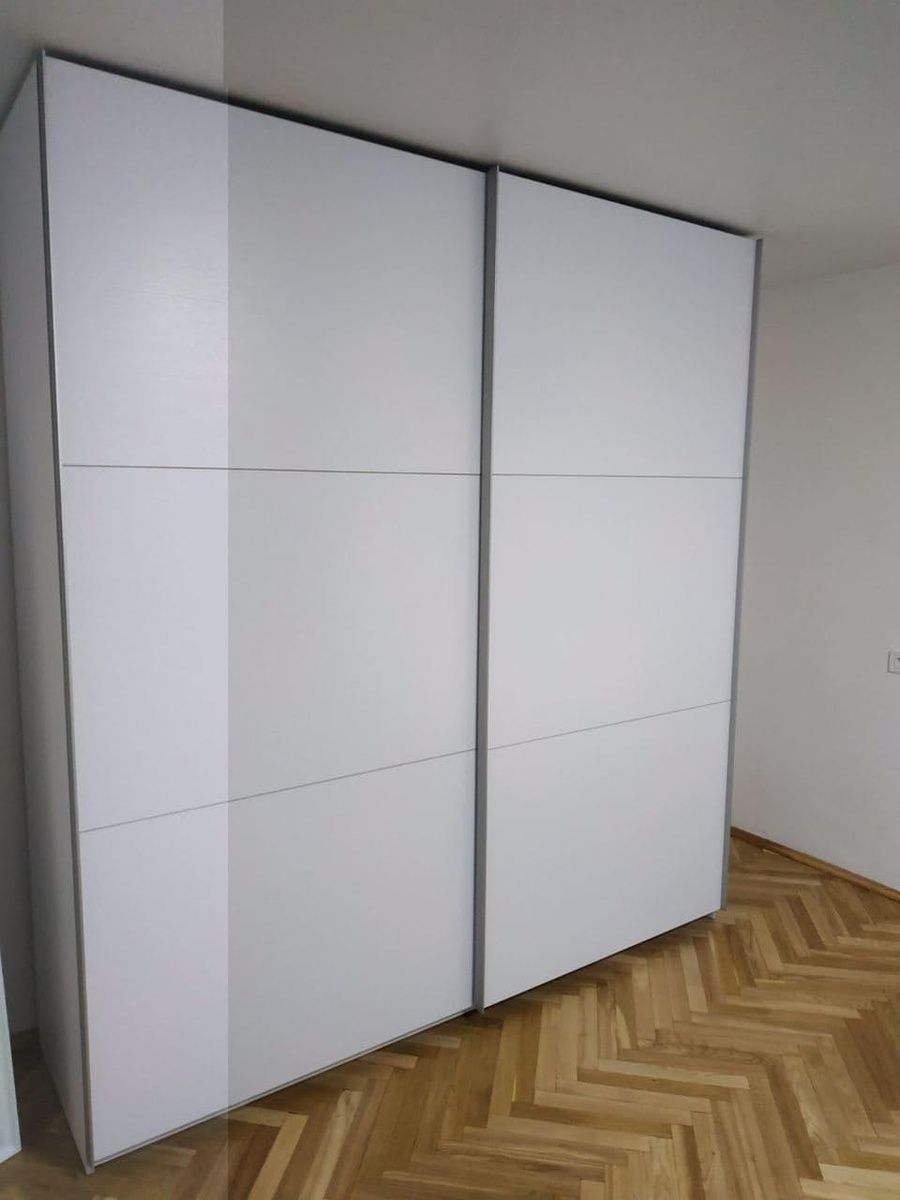 Гардероб с плъзгащи се врати G-Caiser Бял 2 ПДЧ / 3 части 220x60x240 &ndash; С плъзгащи врати, артикул 42003007 | Altek Mebel