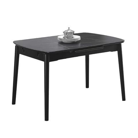 Обеденный раздвижной стол Fiji LAUREN BLACK GOLD