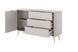 Комод Lante 1D3S/138 Бежевый (золотые ножки) изображение 2 | Altek Mebel