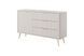 Комод Lante 1D3S/138 Бежевый (золотые ножки) изображение 7 | Altek Mebel