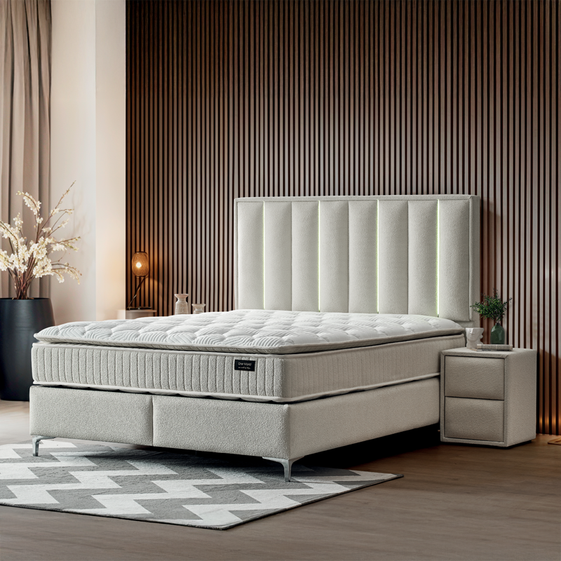 КРОВАТЬ MINI MOONLIGHT 160X200 VOGUE 01 (КРЕМ 01) &ndash; Кровати, артикул 3560261 | Altek Mebel