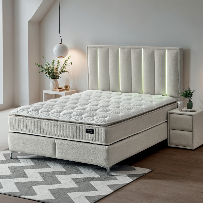 КРОВАТЬ MINI MOONLIGHT 160X200 VOGUE 01 (КРЕМ 01) &ndash; Кровати, артикул 3560261 | Altek Mebel