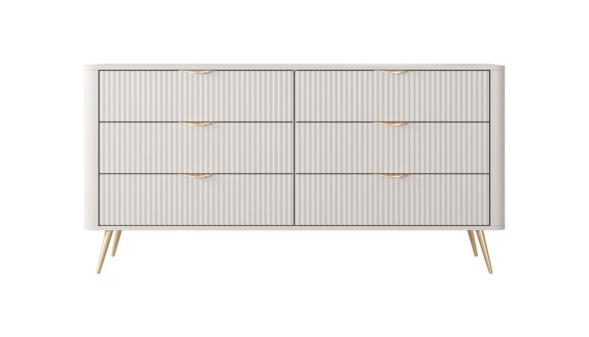 Комод Lante 6S/163 Бежевый (золотые ножки) &ndash; Комоды, артикул PFH-091105 | Altek Mebel